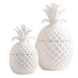 Pineapple Jars, White