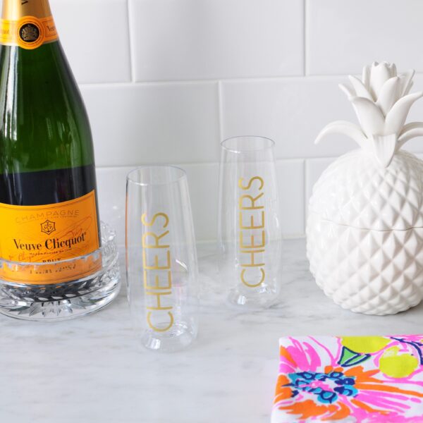 Cheers Champagne Flutes - Image 2