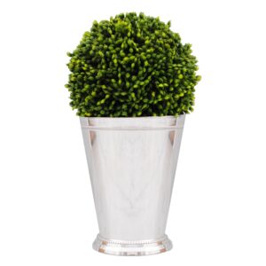 Mint Julep Cup Vase with Topiary (1)