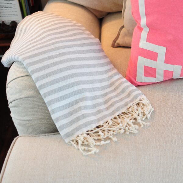 Turkish Towel, Grey - Image 2