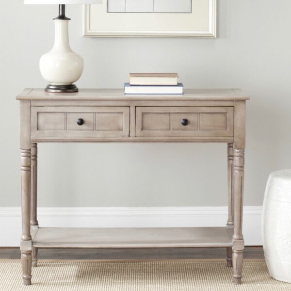 Distressed Traditional Console Table - Image 3