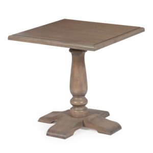 Driftwood Pedestal End Table