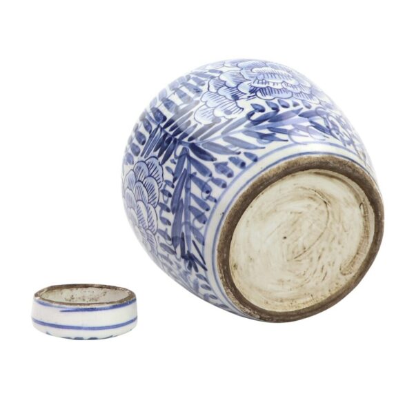 Blue and White Blooming Flower Mini Jar - Image 3