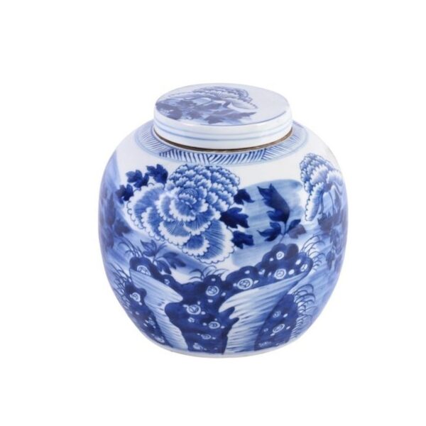 Blue and White Peony Ancestor Jar
