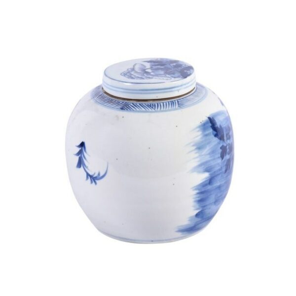 Blue and White Peony Ancestor Jar - Image 2