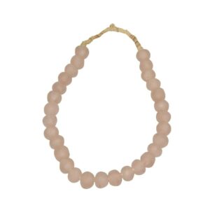 Vintage Sea Glass Beads, Blush Pink